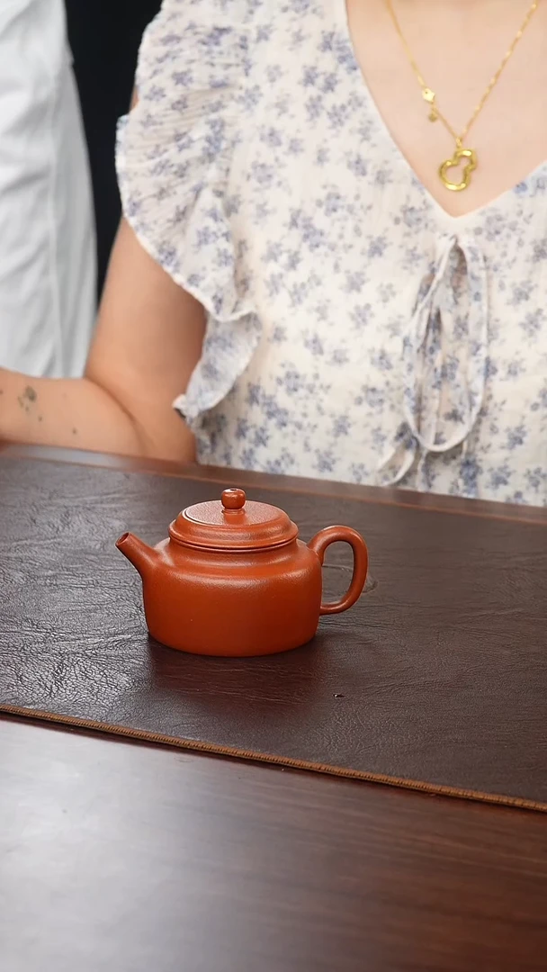茶壶紫砂小煤窑朱泥德钟100cc