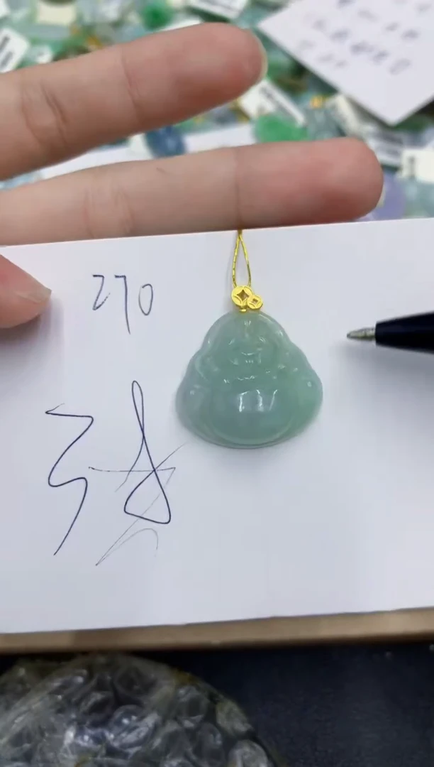 颈饰未镶嵌翡翠 翡翠