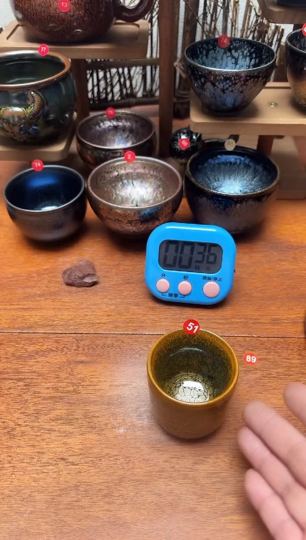 茶盏过*人51号建盏工匠茶器