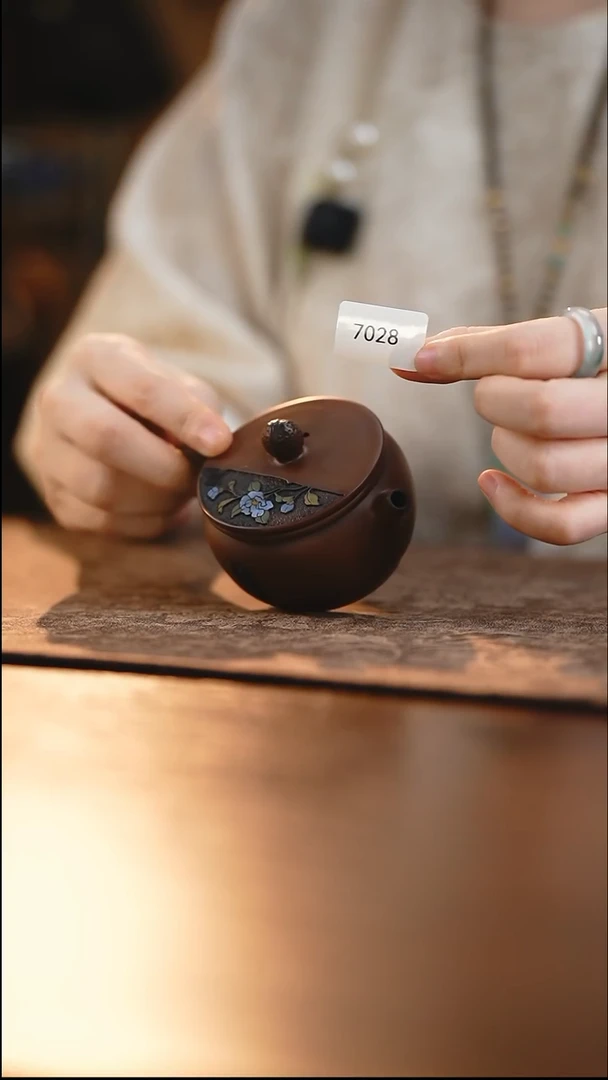 雲梦茶器紫陶茶壶7028