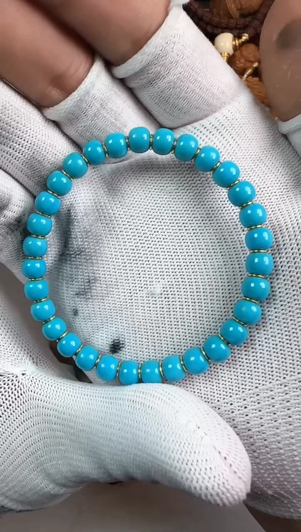 【闪购商品】绿松石手串未镶嵌绿松石单圈