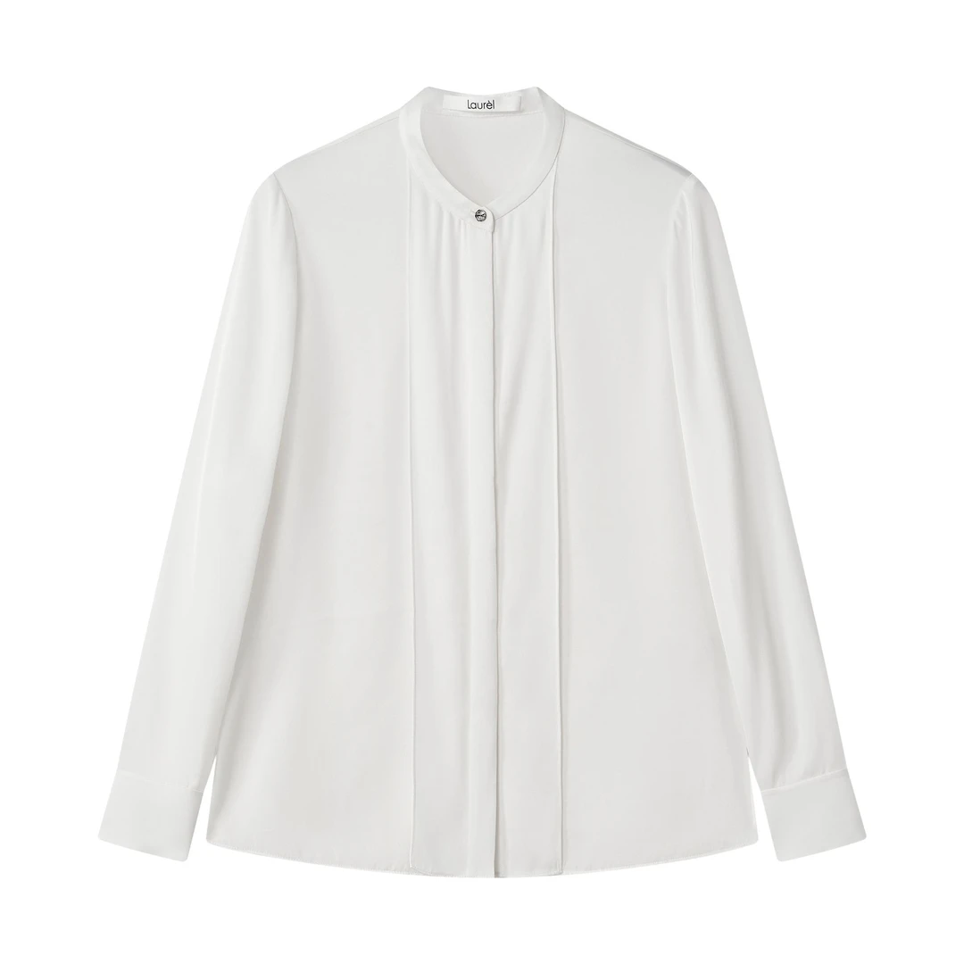 Laurel劳芮25年新款桑蚕丝衬衫女LWD356C026DX