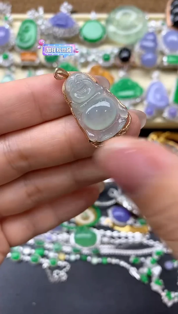 【闪购商品】翡翠颈饰18K金镶嵌99-中国好珍宝