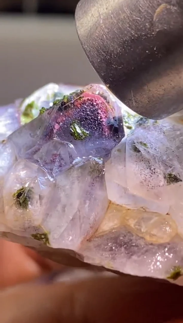 未镶嵌珠宝半成品水晶110号 精品山脉花园水晶