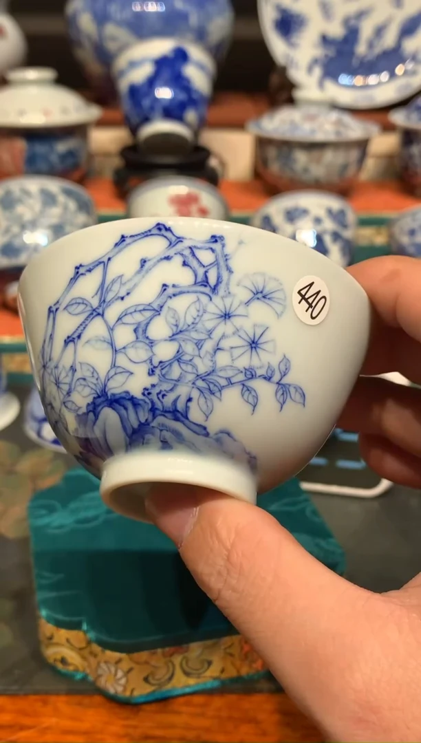翠****菜440青花杯子jst101