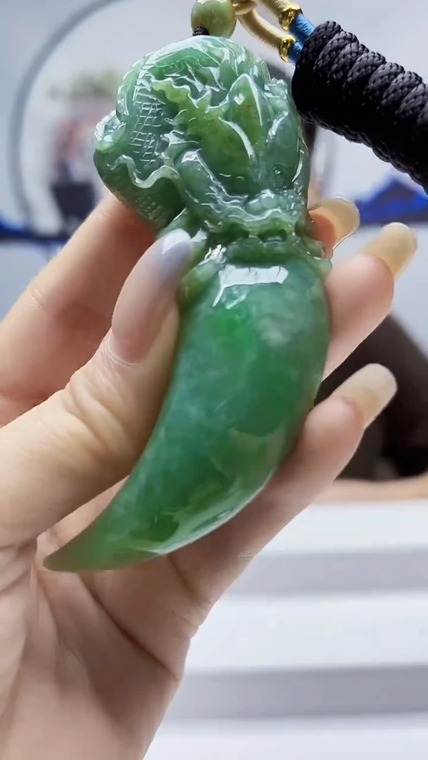 未镶嵌定制翡翠毛货挂件39