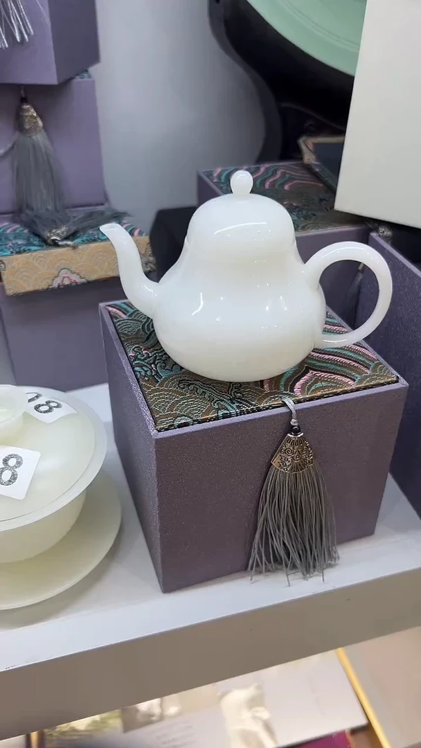 龙泉云间青瓷小米茶器  单壶