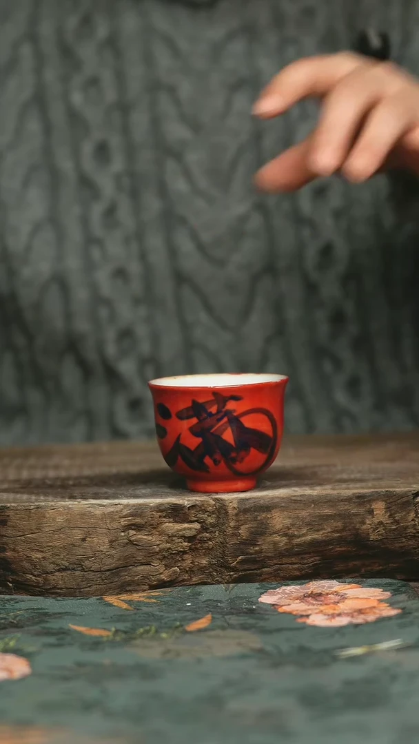 【闪购商品】瓷片釉下彩手工手绘同款陶器