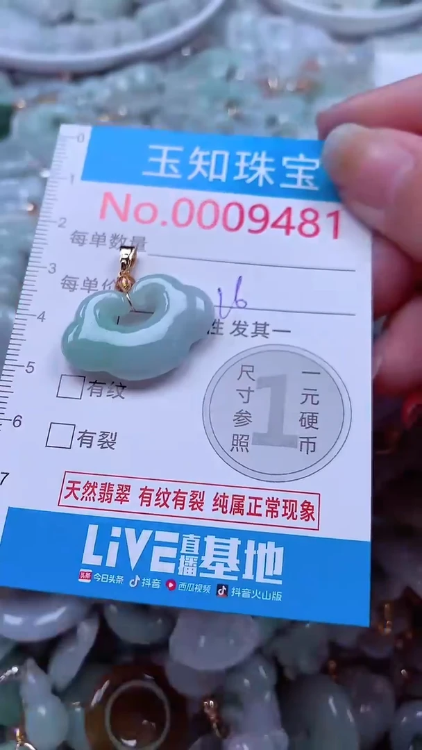 吊坠(不含链)未镶嵌翡翠9481