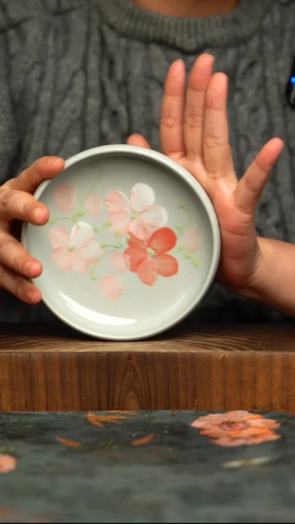 杯釉下彩手工手绘同款陶器