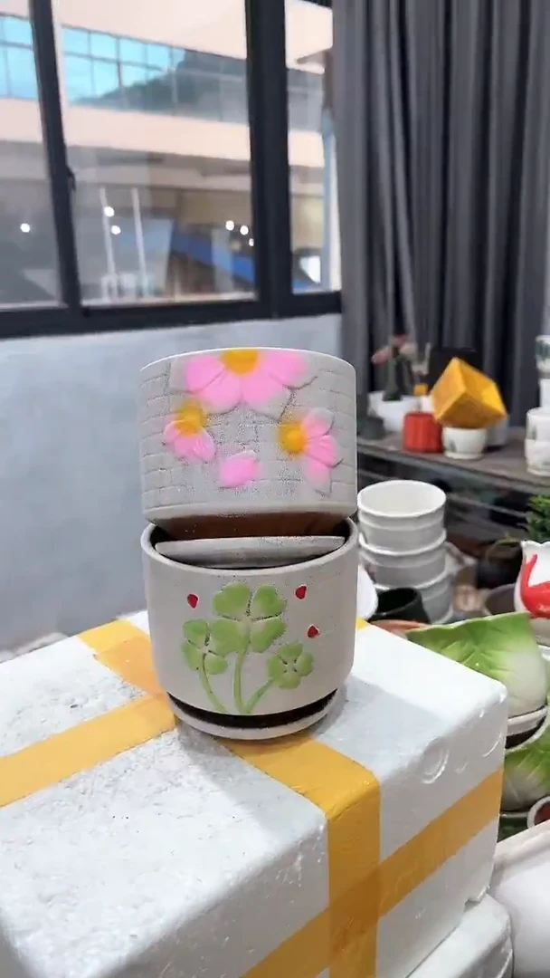 高温陶瓷花盆+E53