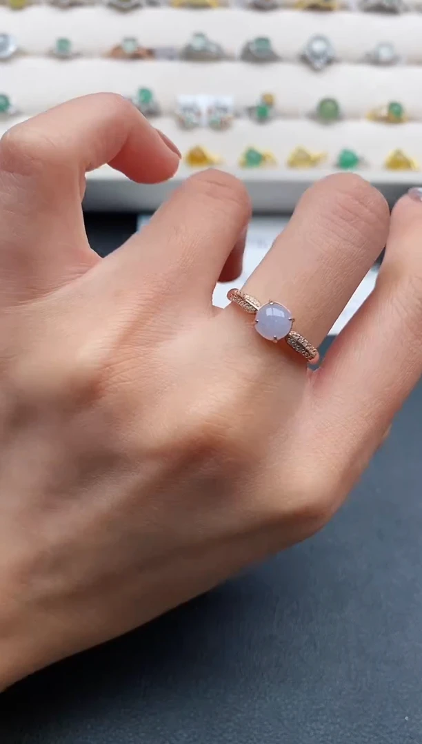 银S925镶嵌戒指翡翠1111111111+6