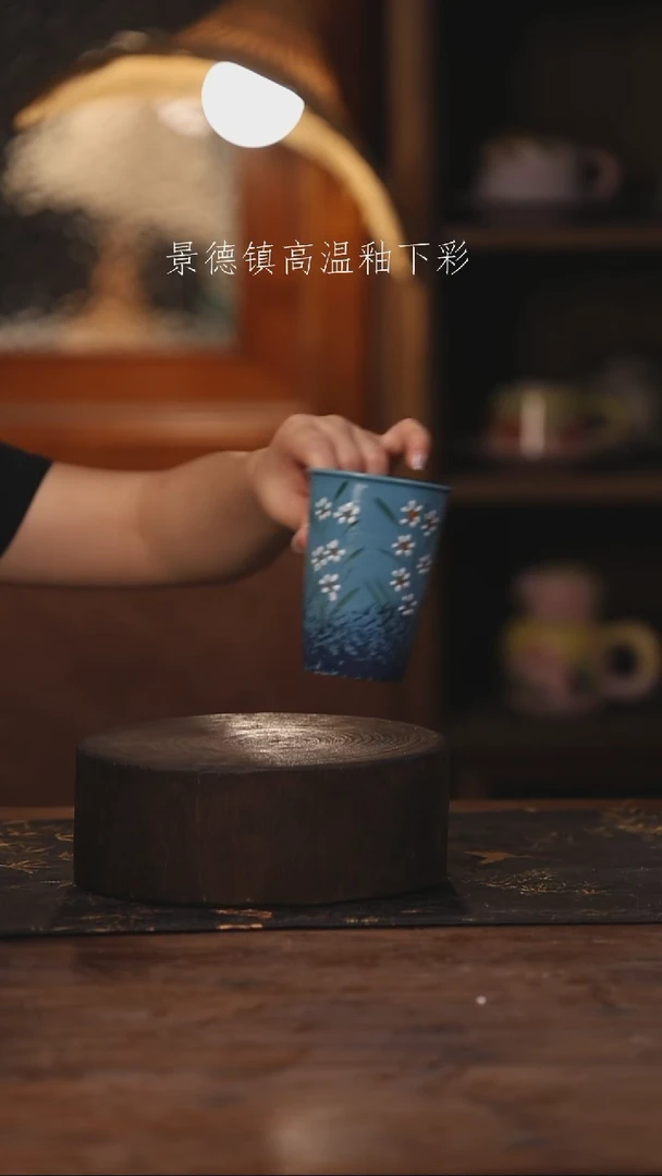 陶瓷景德镇高温釉下手绘陶瓷