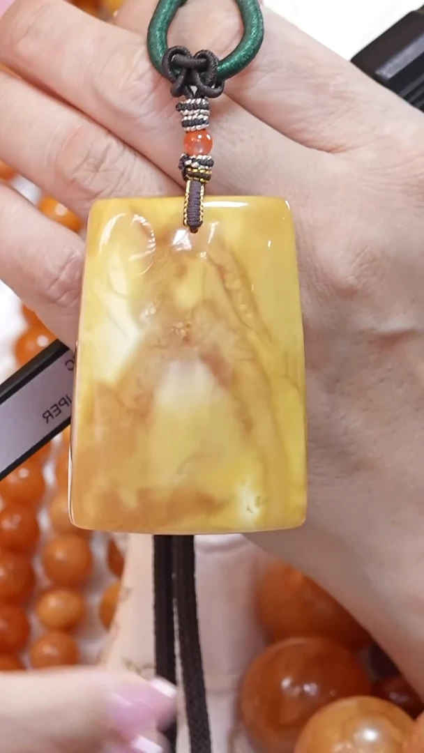 蜜蜡颈饰未镶嵌8678天然蜜蜡珠宝奇石云端妖孽全部保真