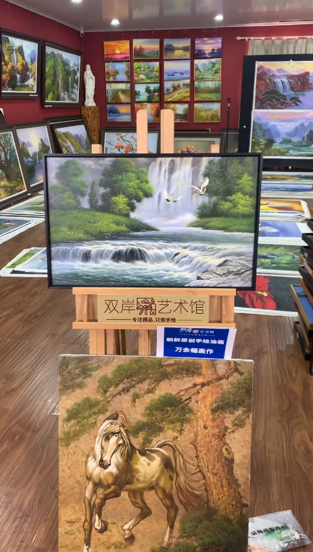 油画【15号】朝鲜原创手绘油画【功勋Ⅰ级画家丨孤品佳作】【顺丰包邮】