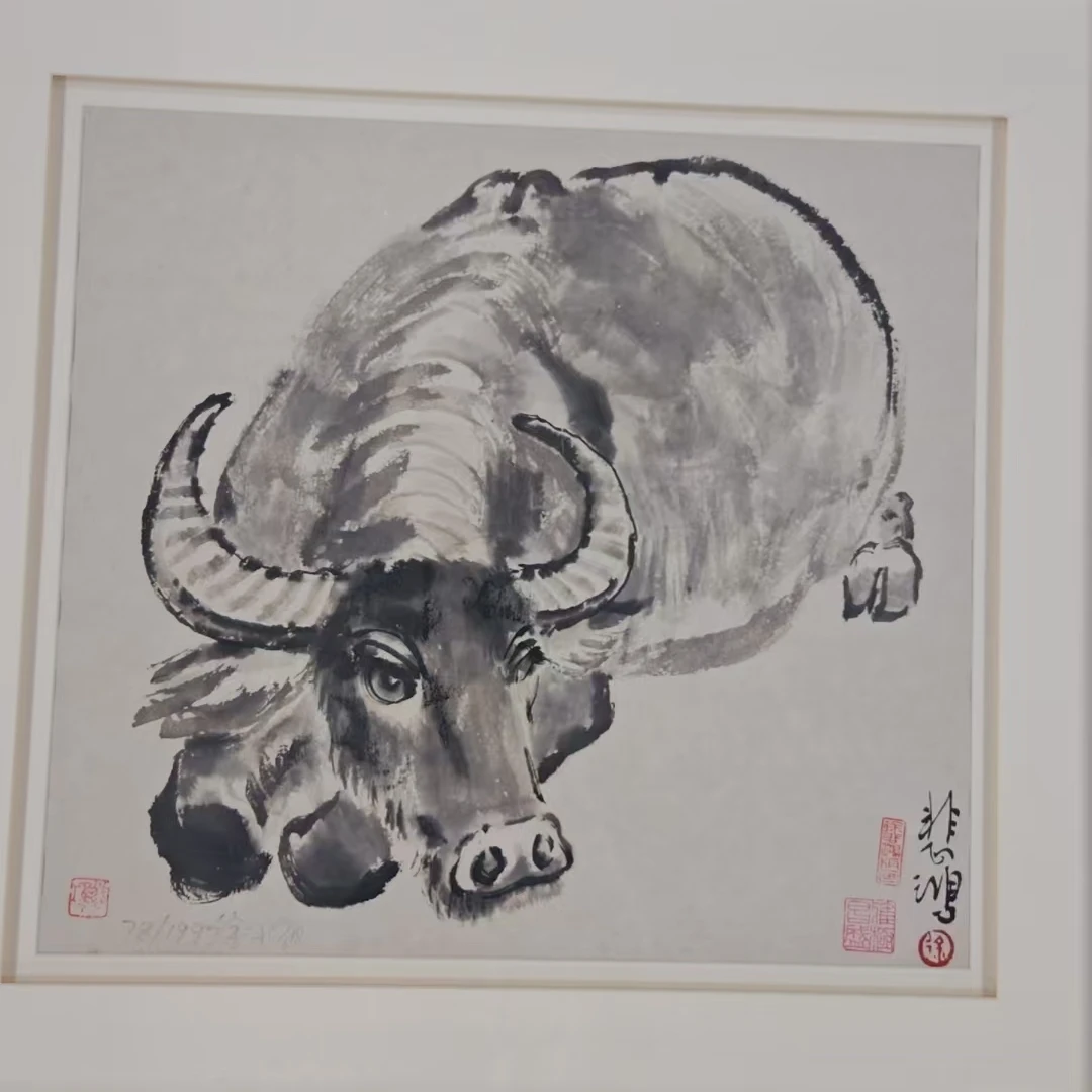 【景德镇】高温陶瓷，字画十二生肖牛