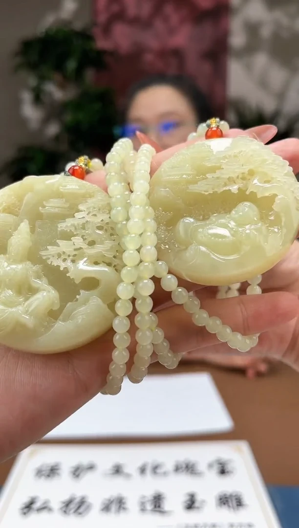和田玉未镶嵌颈饰s539