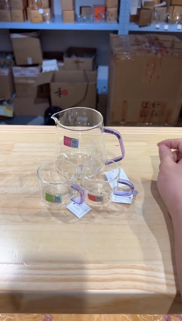 禾器-承轩茶海-浅紫色+清禾杯浅紫2只