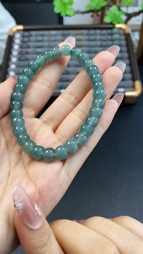 未镶嵌手串翡翠天然A货翡翠无镶嵌手串120
