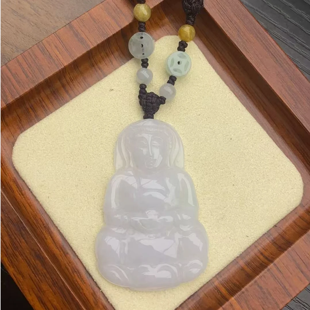 天然缅甸翡翠观音