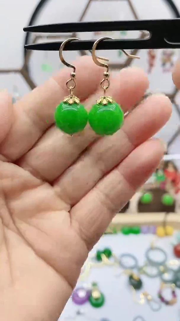 未镶嵌翡翠耳饰35翡翠