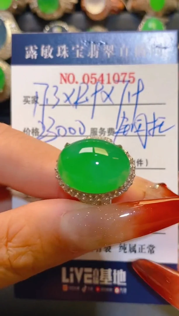 翡翠未镶嵌耳饰铜托