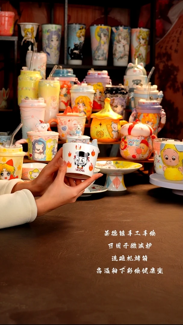 景德镇手工手绘杯杯
