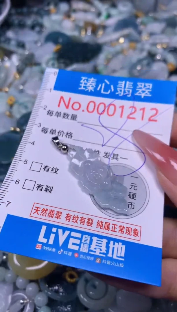 【闪购商品】翡翠颈饰未镶嵌含绳0001212