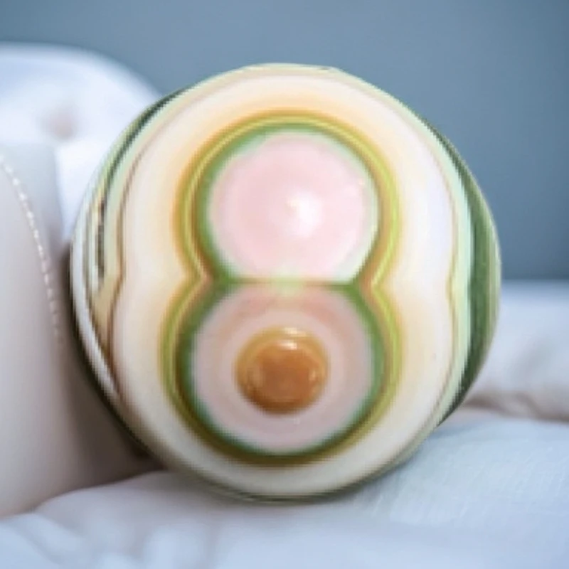 象形款8字圆珠多宝配饰。尺寸19mm。未打孔，如需打孔请留言