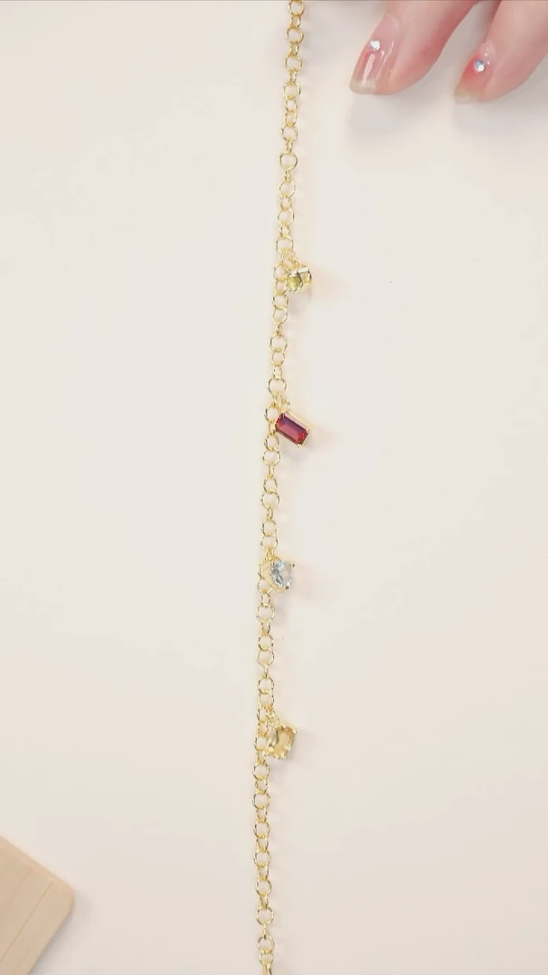 银S925镶嵌手链水晶5【】