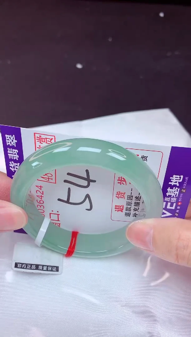 未镶嵌手镯翡翠54（48小时鉴赏期 ）