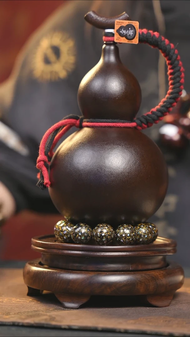【闪购商品】YS192大漆酒葫芦不包手串及旋转底座