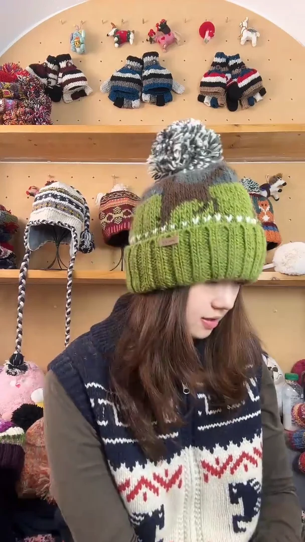 羊毛百分百纯手工帽子