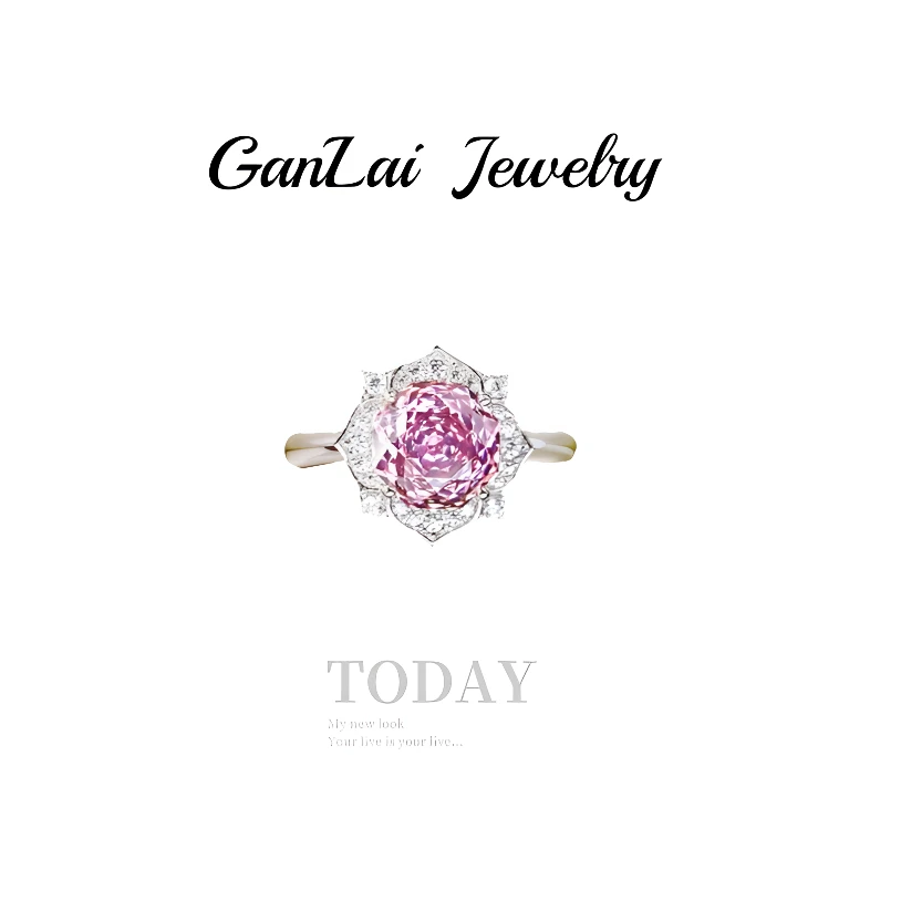 铜合金合成锆石戒指 【玫瑰之约】设计师款限定戒指 J128