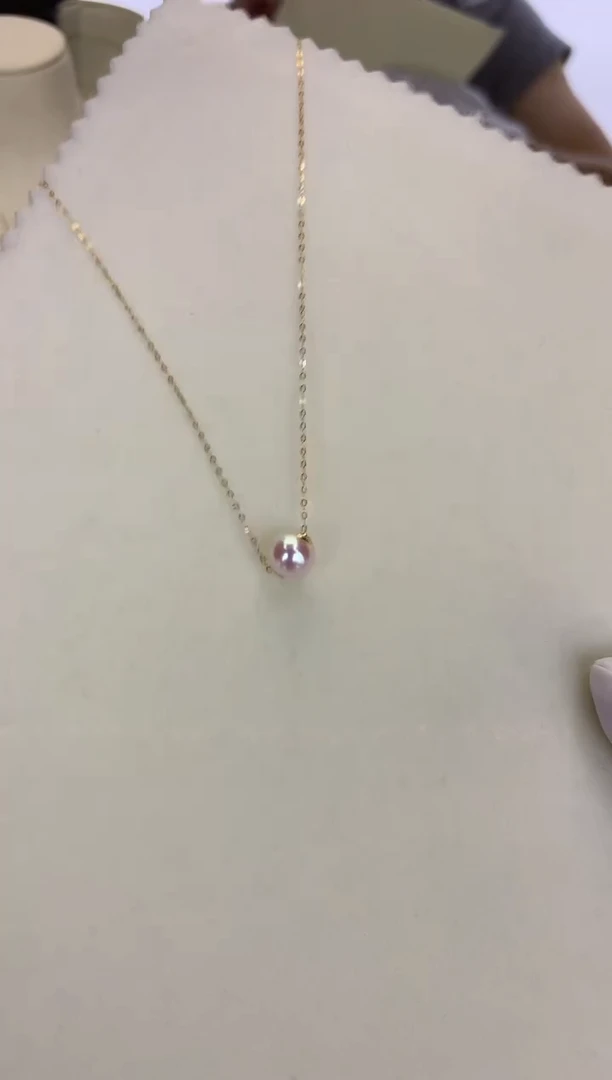 18K金镶嵌DA海水珍珠 GD007 8-8.5 天女路路通