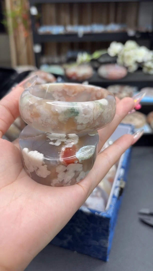 未镶嵌手镯石英质玉8(60圈赠送镯心)