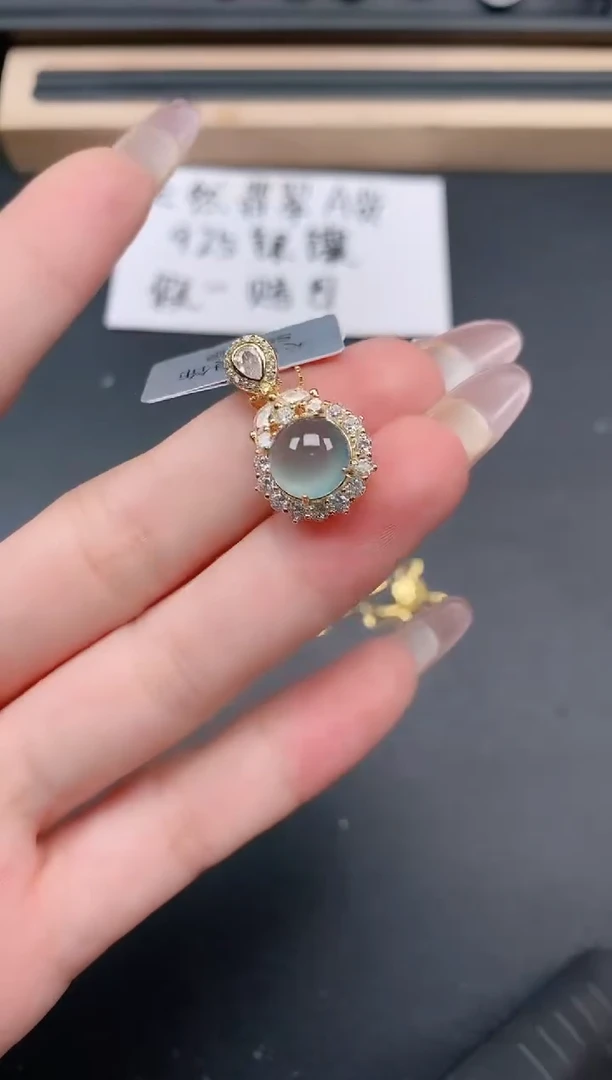 银S925镶嵌戒指翡翠111111111