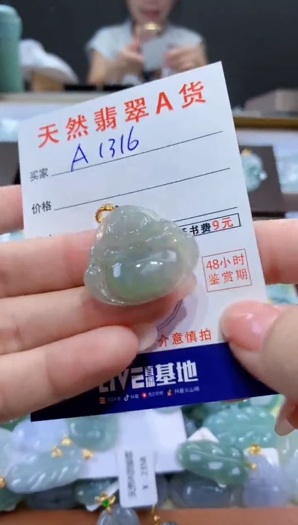 颈饰未镶嵌翡翠天然翡翠A货挂件