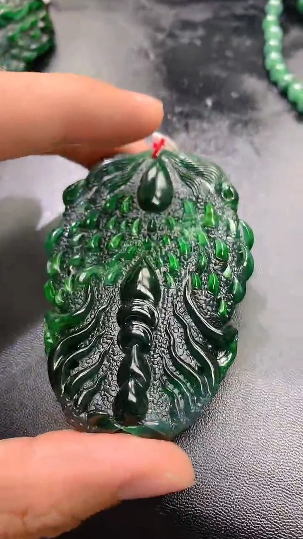 颈饰未镶嵌翡翠江*天然缅甸a货翡翠