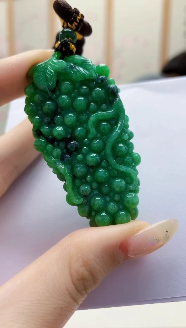 未镶嵌定制翡翠5060jw-毛货挂件20