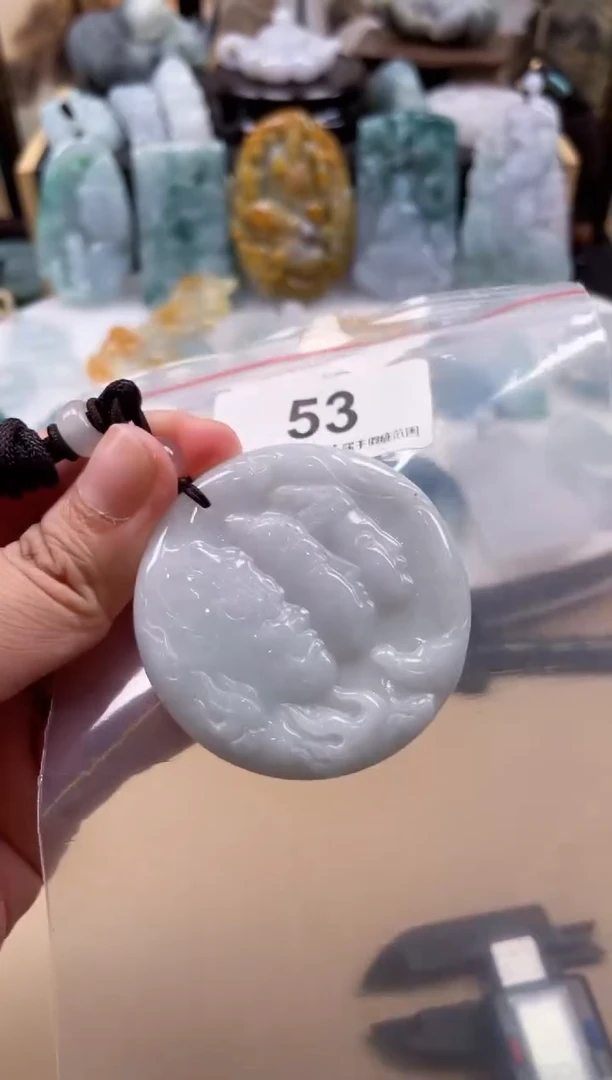【闪购商品】翡翠颈饰未镶嵌天然缅甸A货翡翠53