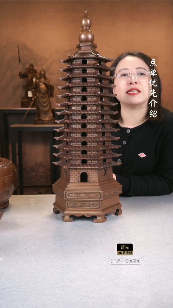 铜锋**种紫铜材质  大号文昌塔