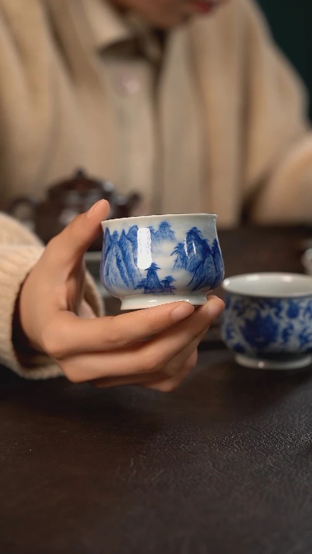 【闪购商品】杯聚澜堂国画山水憨憨杯