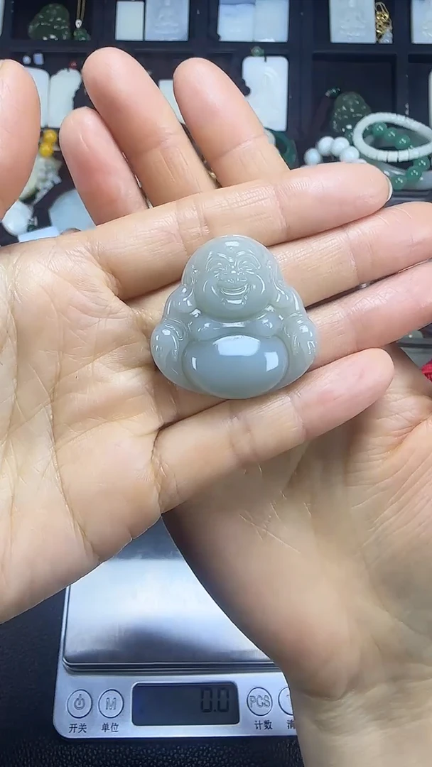 颈饰未镶嵌和田玉弥勒佛