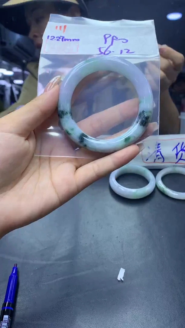 未镶嵌定制翡翠111手镯56+990元+拍一发一