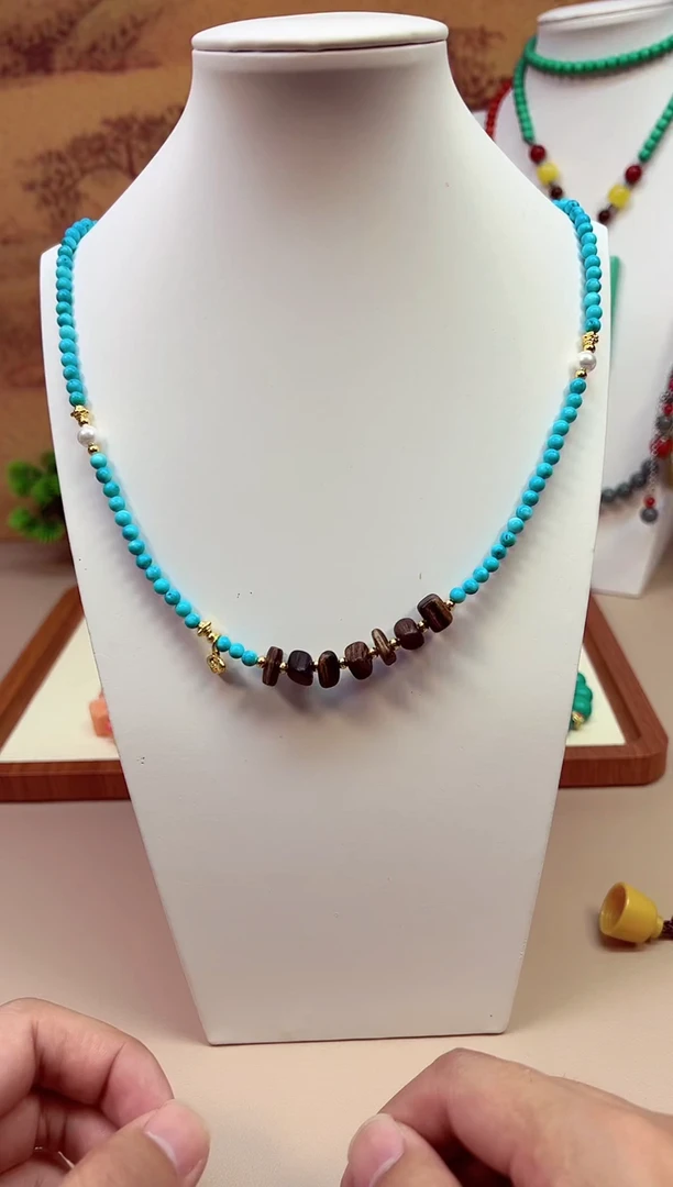 玛瑙/玉髓颈饰14K金镶嵌XXXXXX