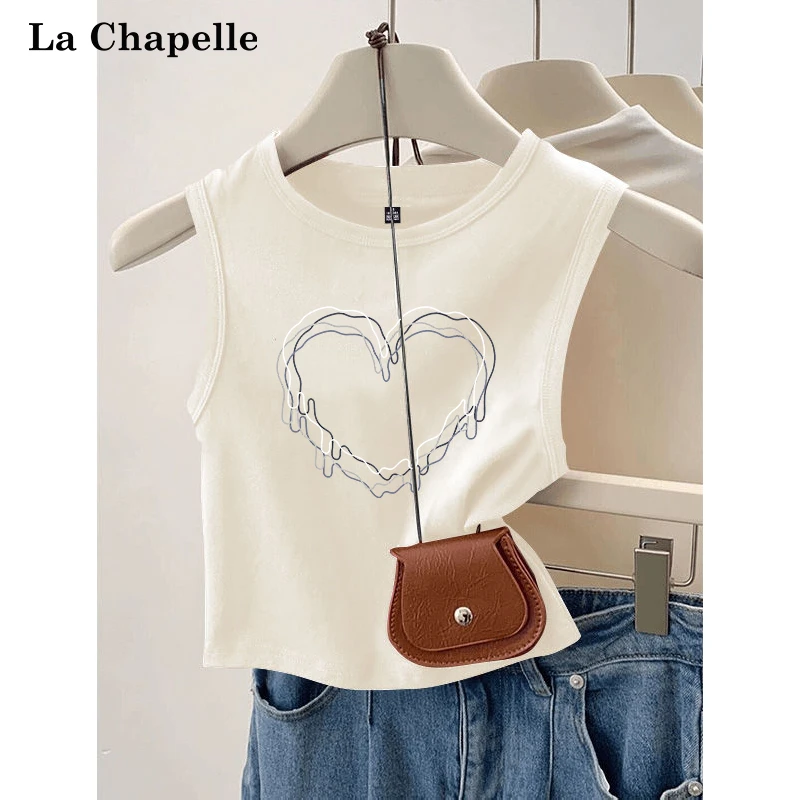 拉夏贝尔时尚韩系背心女款爆款2025新款外穿无袖上衣百搭吊带潮w