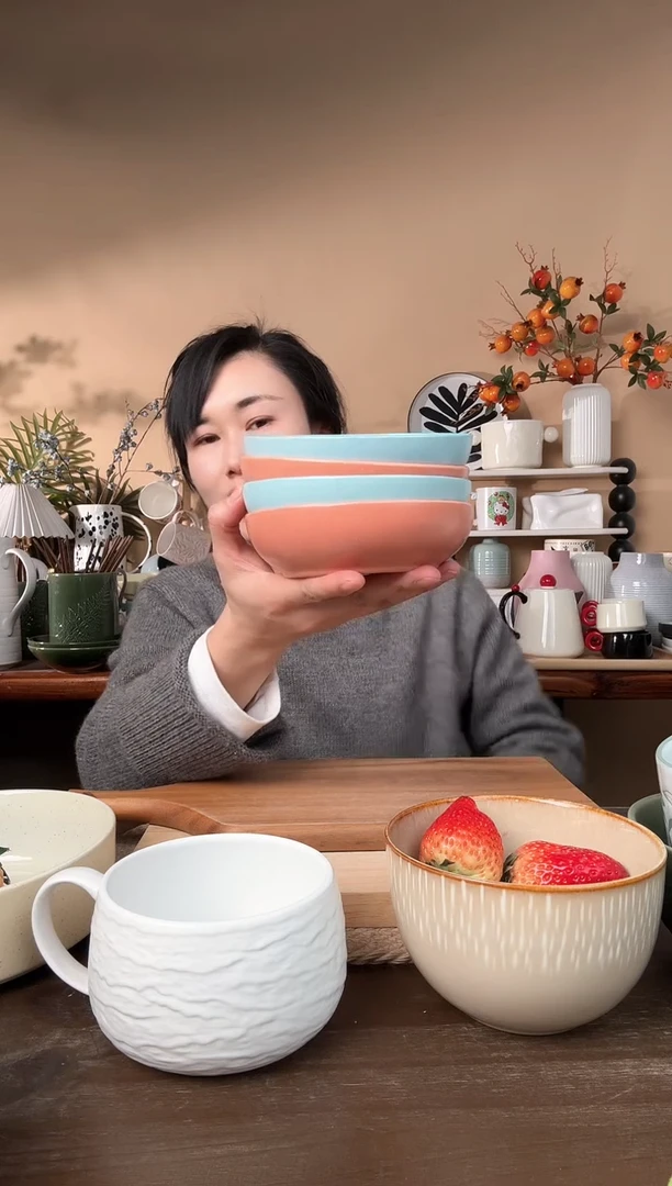 【闪购商品】瓷片5.3英寸彩色碟子四只微瑕