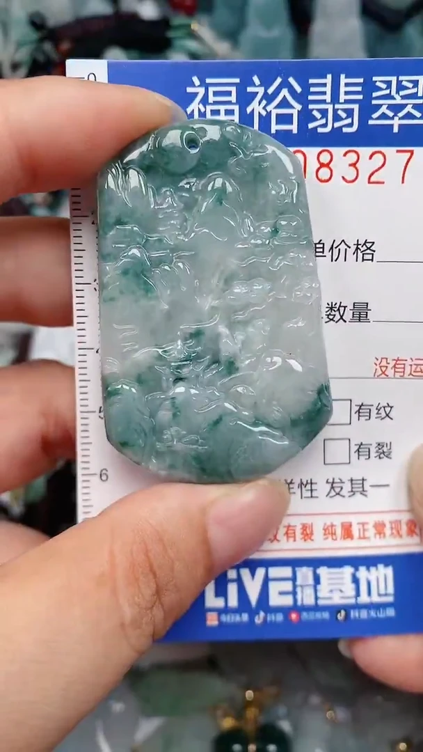 翡翠未镶嵌颈饰...0008327