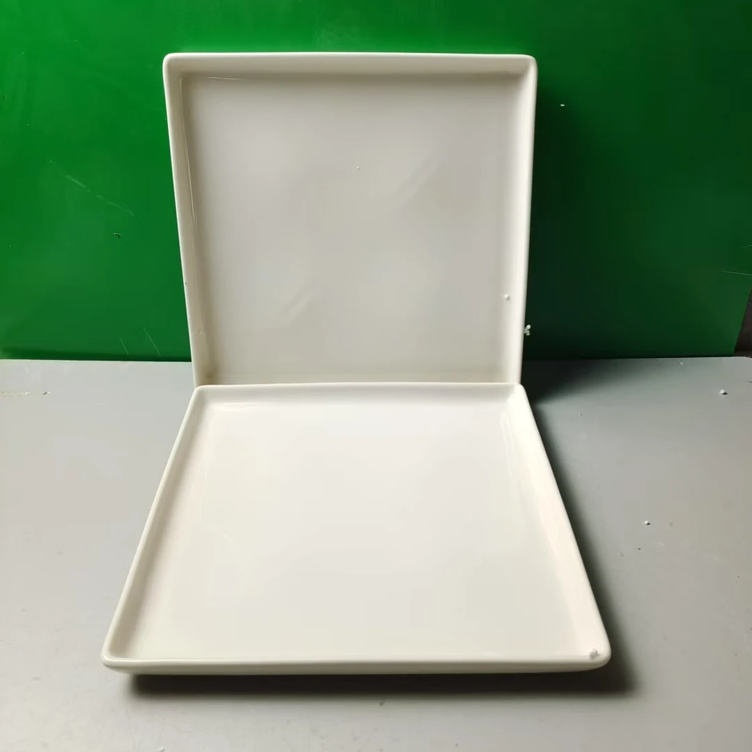 M765 四方盘2个（口径22，高2）陶瓷餐具 D1